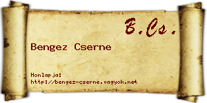 Bengez Cserne névjegykártya